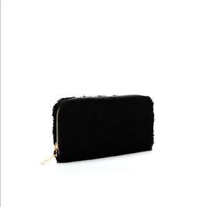 Black Fur Wallet